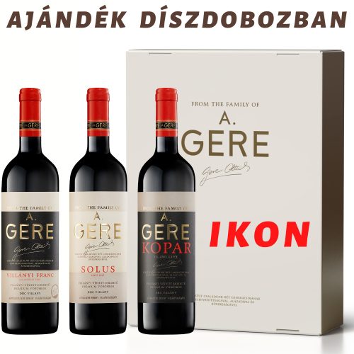 A.Gere IKON Prémium Borcsomag Ajándék Díszdobozban