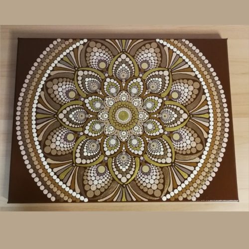 Beige Gold Mandala