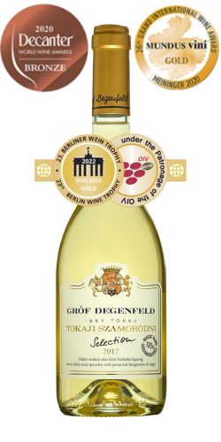 Gróf Degenfeld Tokaji Szamorodni Sárgamuskotály Selection 2017 (0,5l)